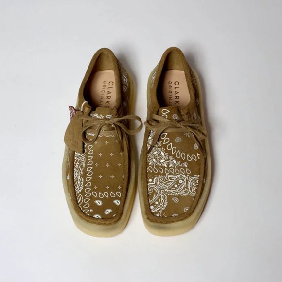 clarks Wallabee Cup Dark Olive print main image 14